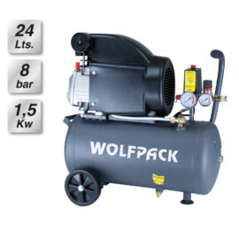 Compresor Wolfpack 24 Litros / 8 Bares / 1,5 Kw - 2,0 HP